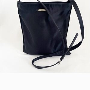 SOLD!!! GUC Prada Black Raso Satin Shoulder Crossbody Bag